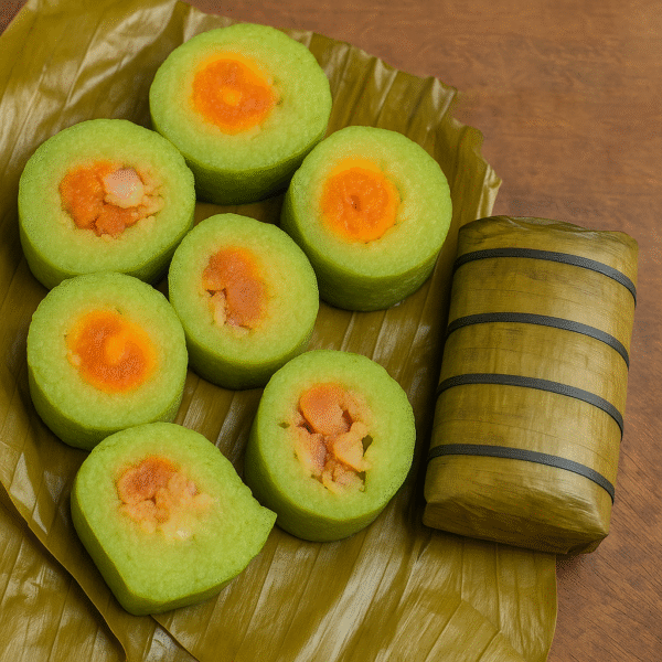 នំអន្សមជ្រូកពងទាប្រៃ